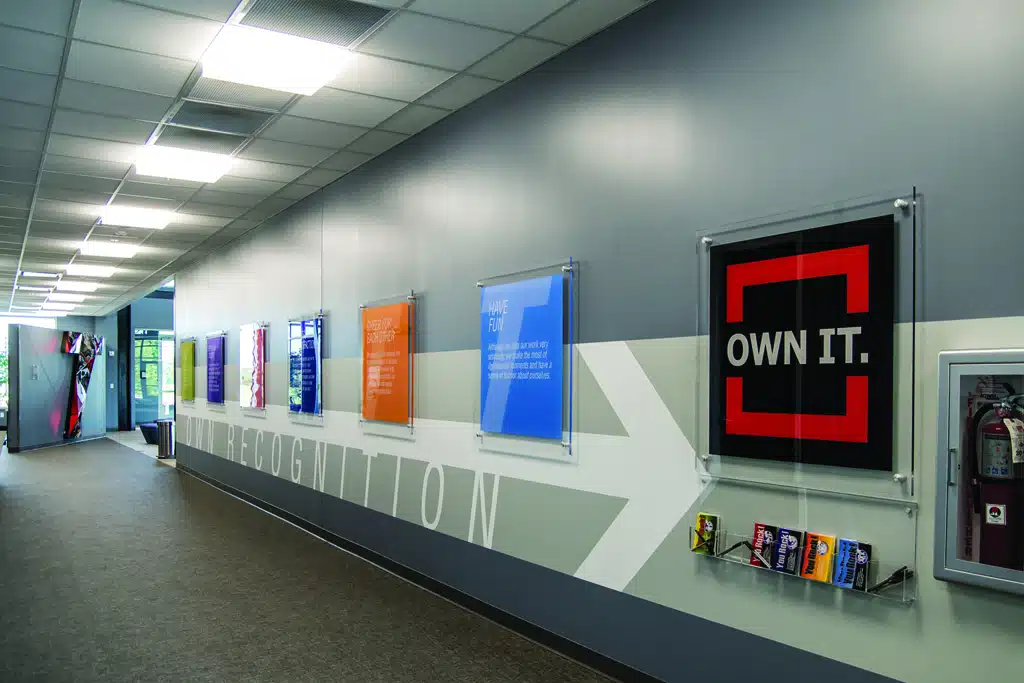 Thorntons HQ Hallway Signs by Nimlok Kentucky
