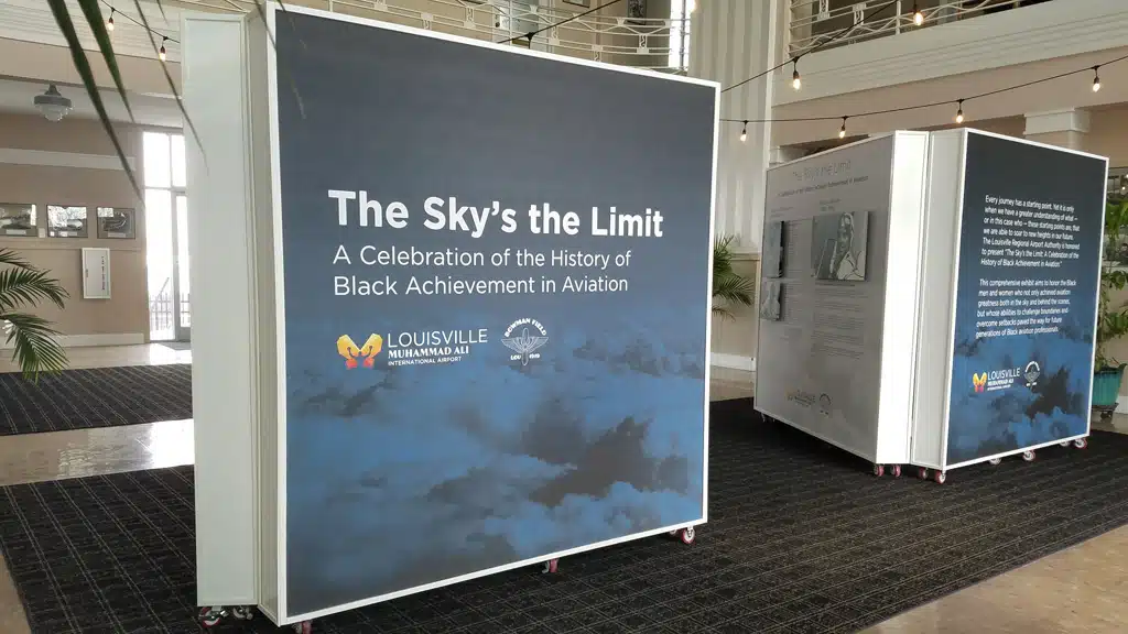 Airport Display Advertisement Wheel Signage by Nimlok Kentucky