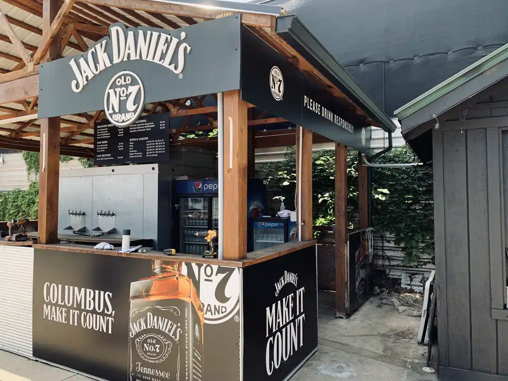 Jack Daniels Event Stand by Nimlok Kentucky