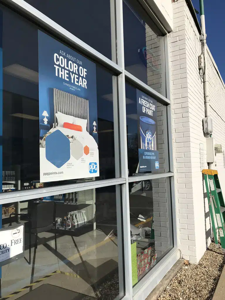PPG Window Signage by Nimlok Kentucky